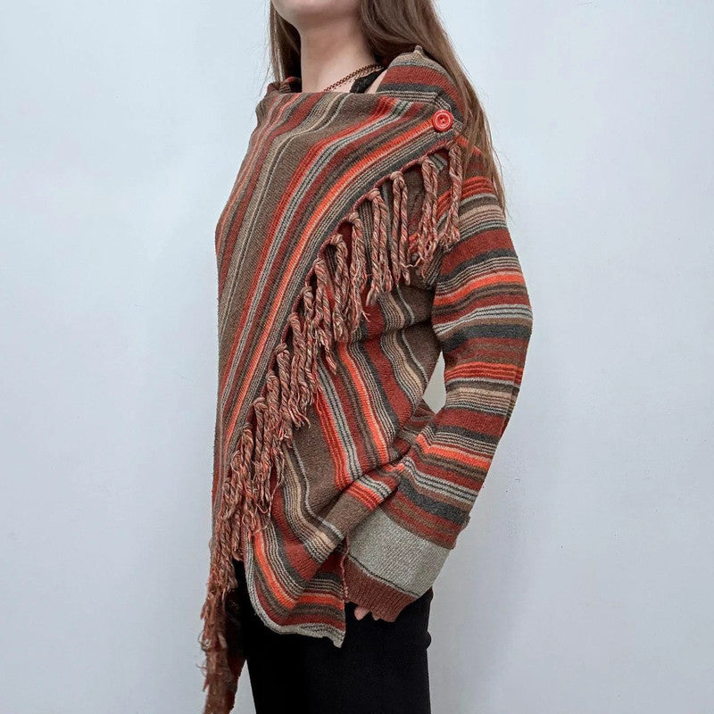pinstripe hippie rug cardigan