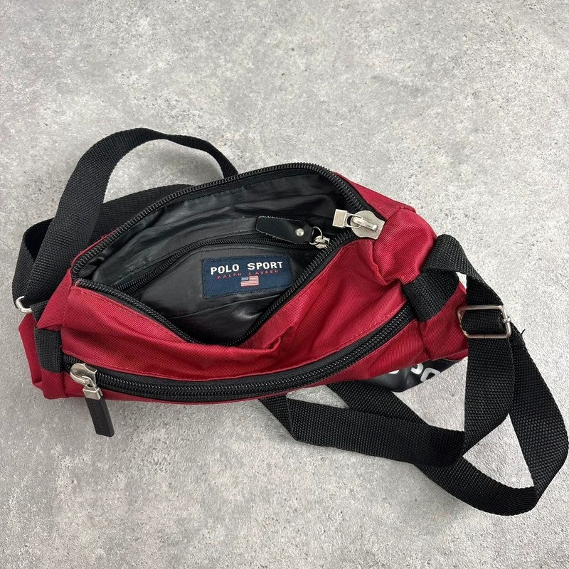 Polo sport RL 90s red logo messenger bag