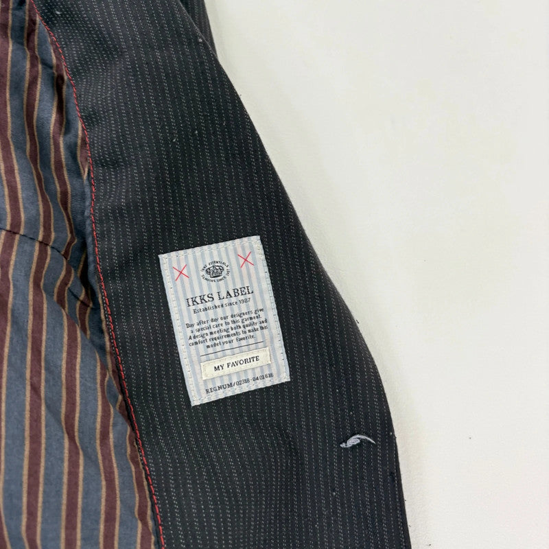 Boxy pinstripe utility blazer