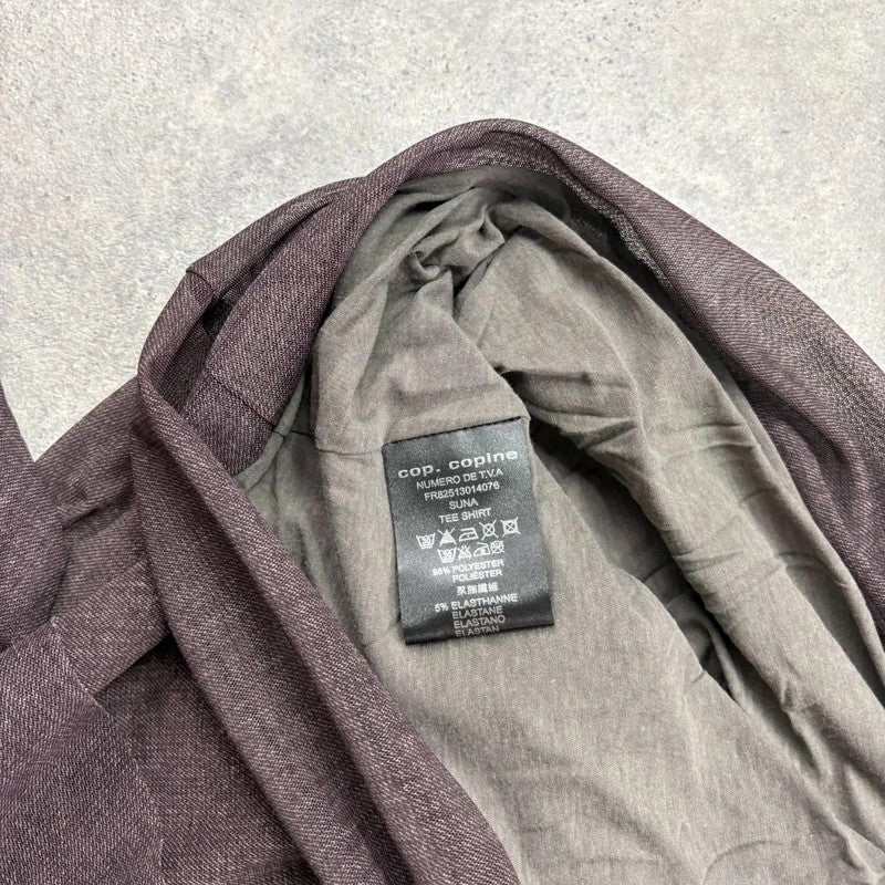 Brown Cop Copine long sleeve layered top