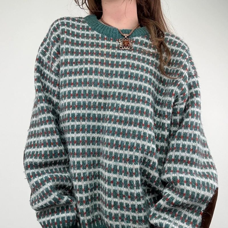 oversized knitted jumper