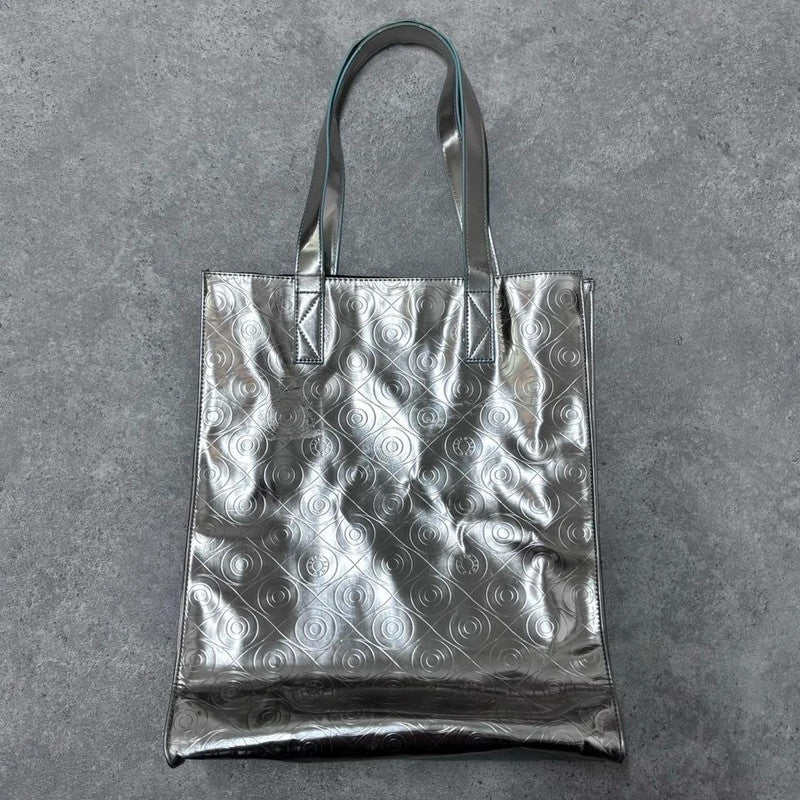 silver tech metallic bag