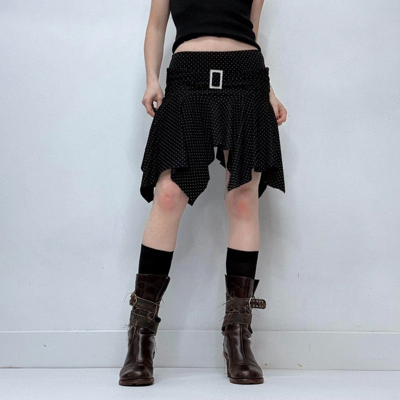 polka dot flutter mermaid skirt