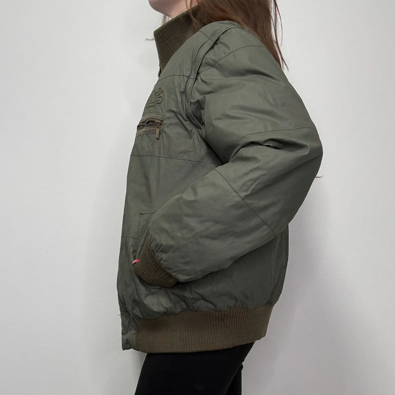 Levi's Khaki puffer bomber jacket