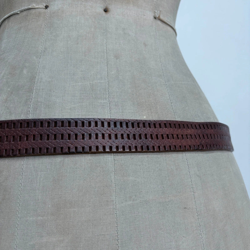 brown western wrap belt