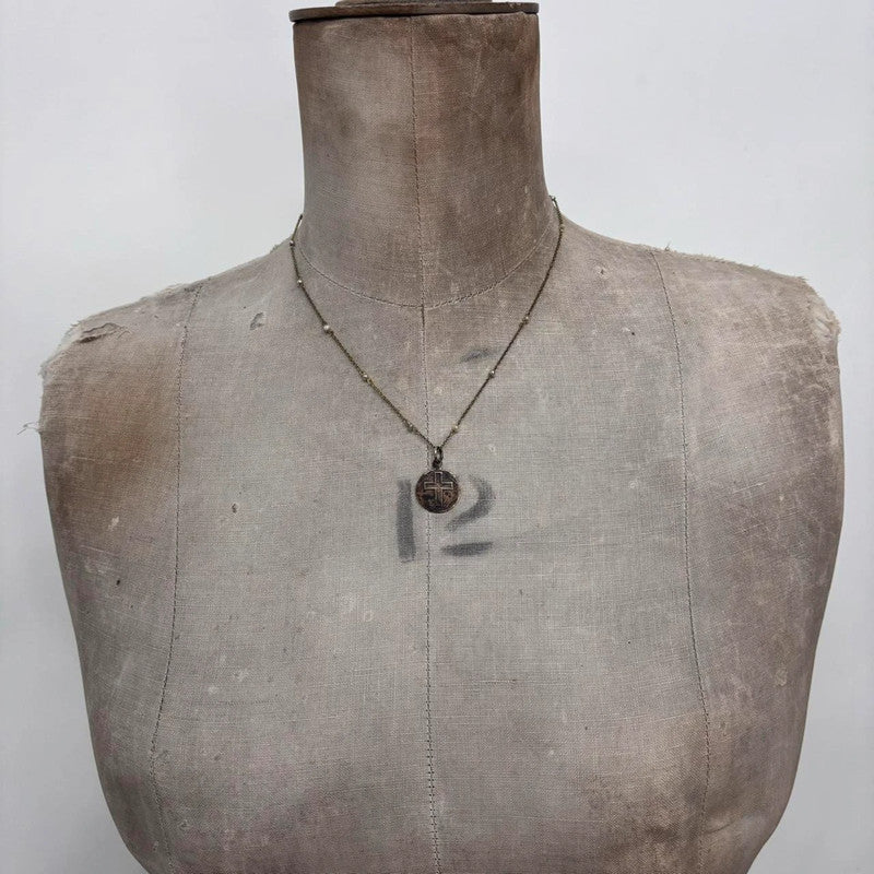 gold plated cross necklace