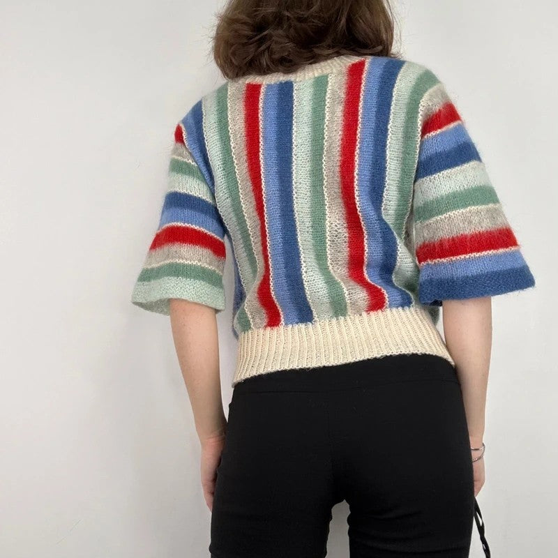 vintage 70s mohair flared jumper