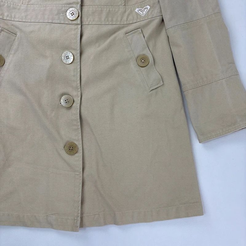 tan button canvas jacket