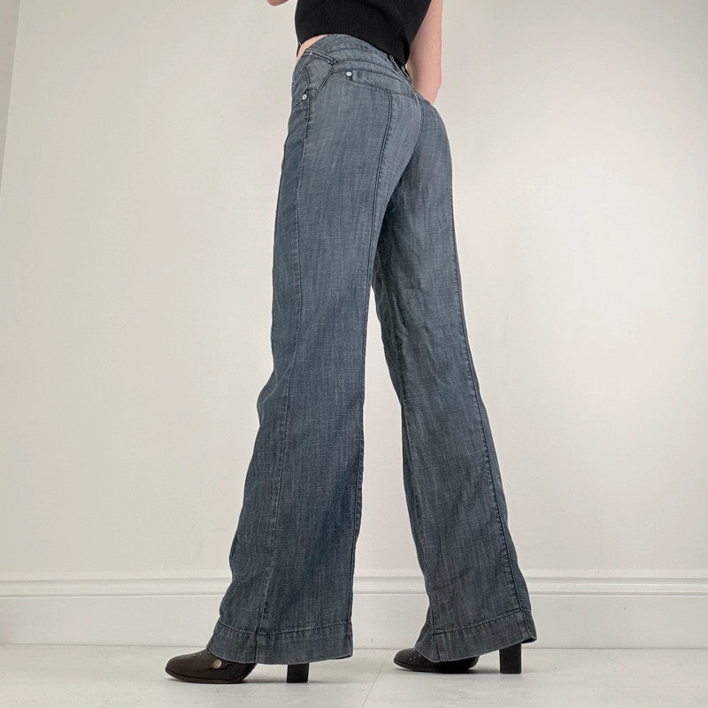 wide leg flared  bootcut jeans