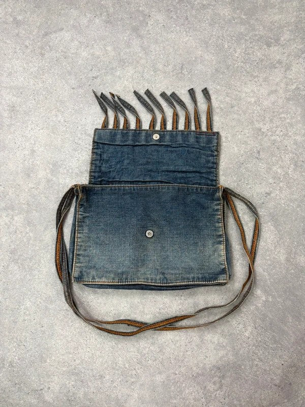 Denim woven tassel Miss sixty crossbody bag