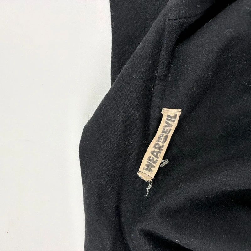Black Wool Minimalist Jacket