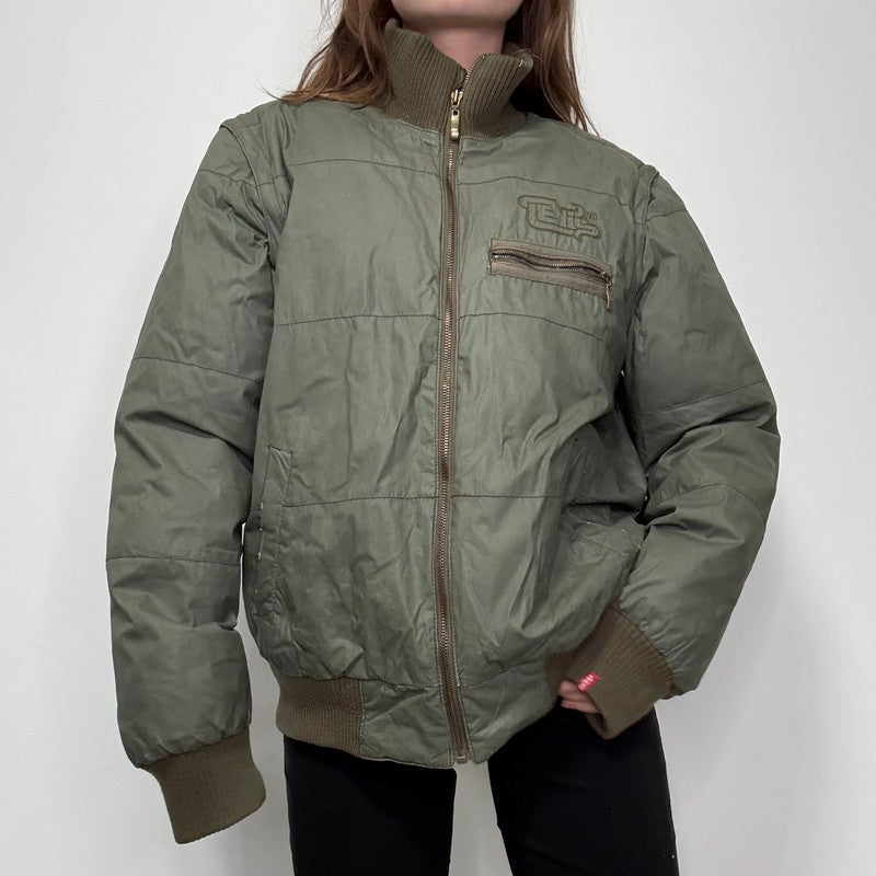 Levi's Khaki puffer bomber jacket