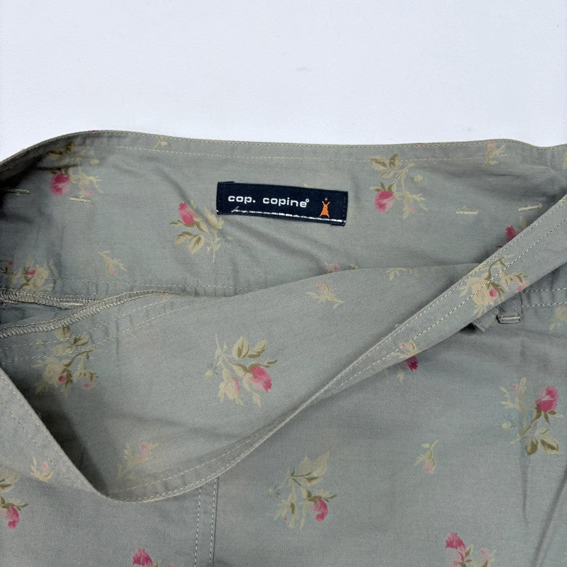khaki Cop Copine floral maxi skirt