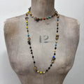 layered beaded chain necklace