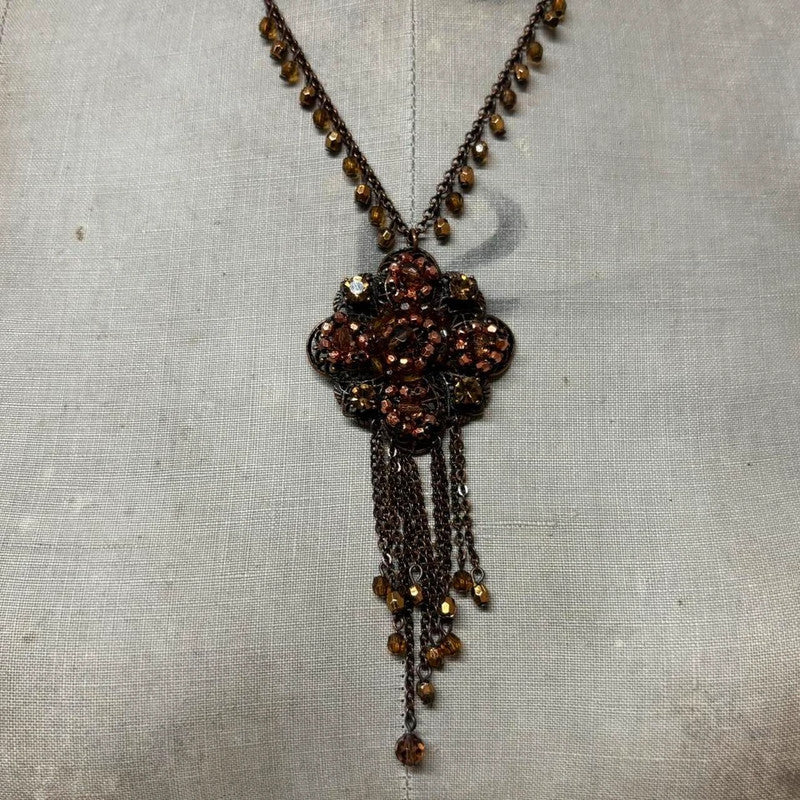 Boho hippie gemstone necklace