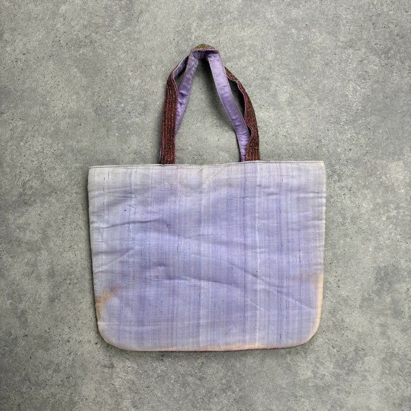 Beaded patchwork hippy boho tote handbag