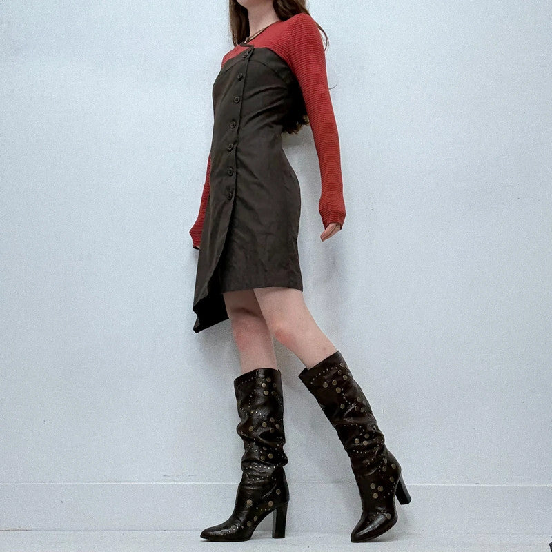 Cop Copine asymmetric mini dress