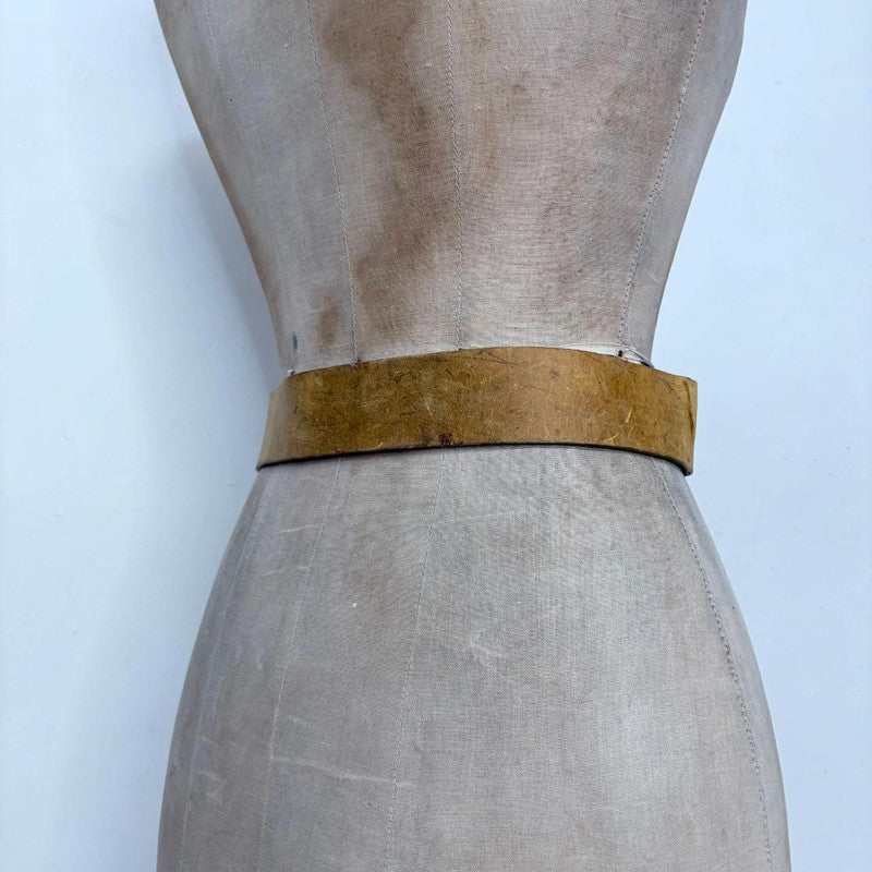 tan leather twist belt