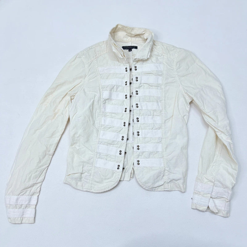 hook and eye fitted military jacket