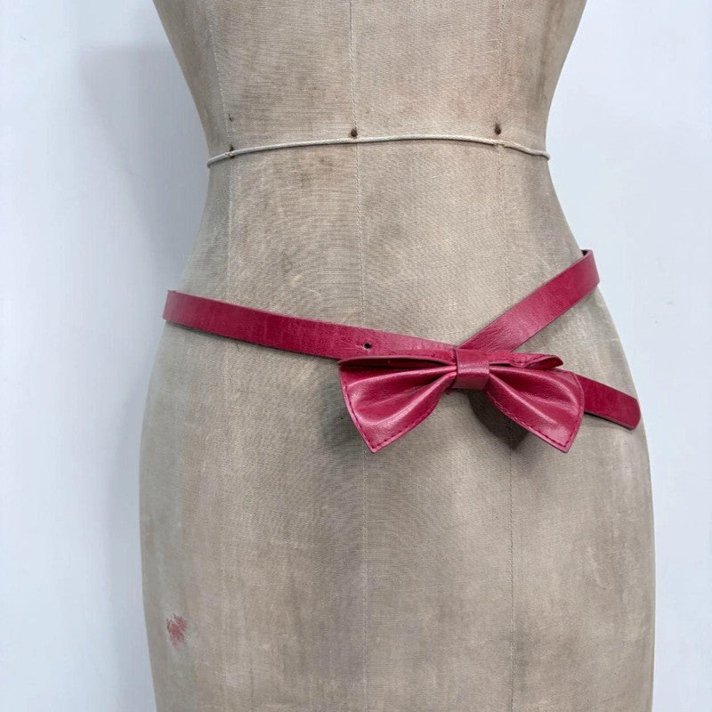 red bow waist belt