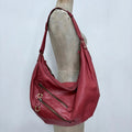 red leather slouchy boho Salvatore Ferragamo bag