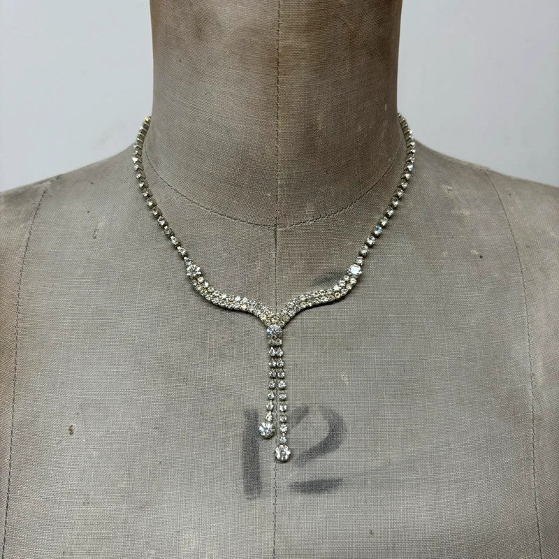 Diamante regency 90s necklace