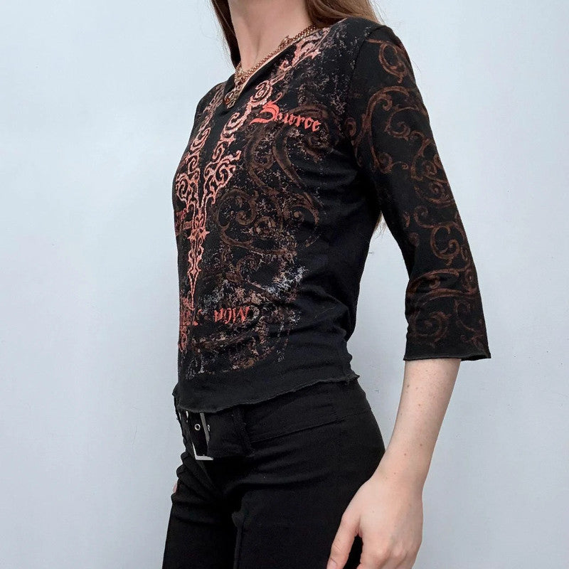 graphic printed grunge t-shirt