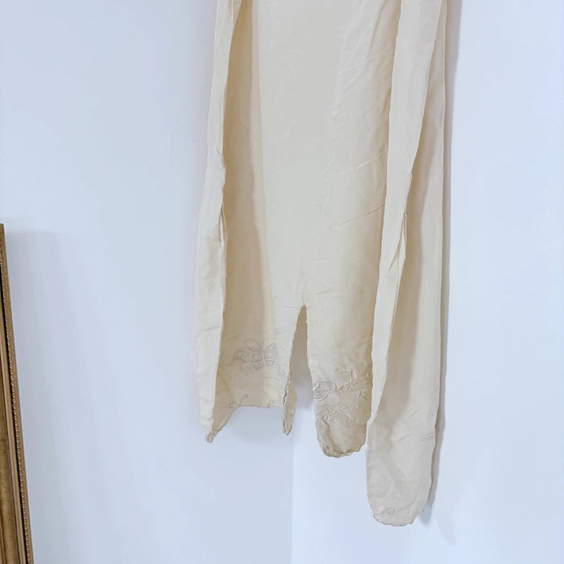 antique silk romper playsuit
