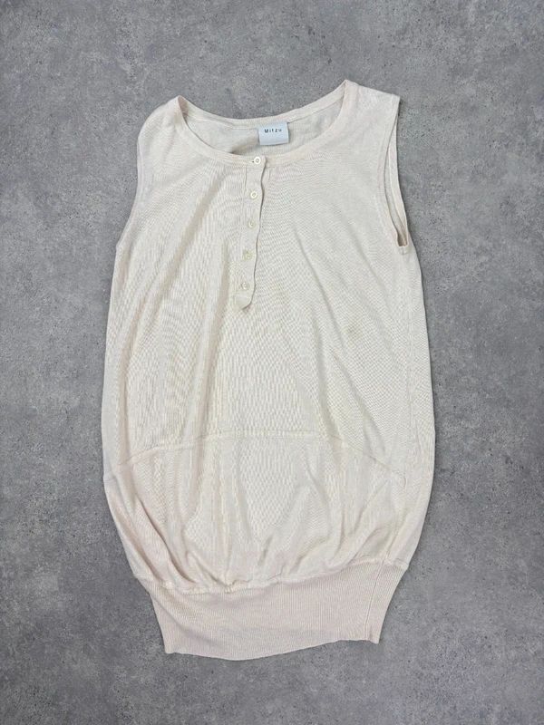 slouchy cream knit mini dress