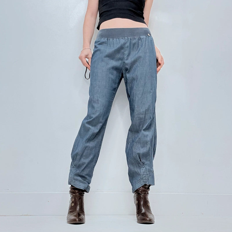 blue structured pleated Cop Copine structured trousers