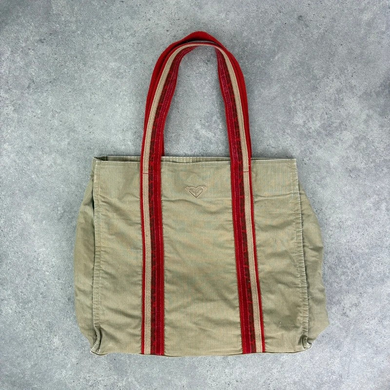 Khaki canvas utility bag