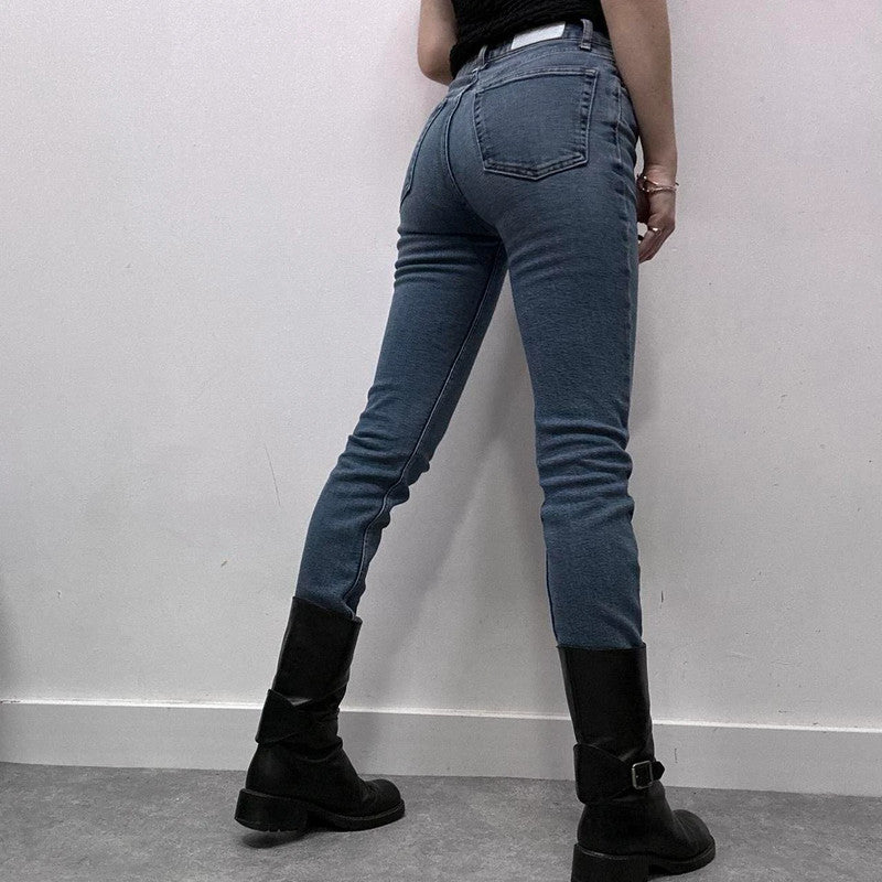 redone denim skinny-leg jeans