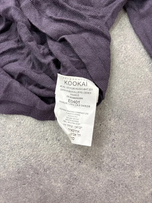 Lace purple kookai bolero cropped top