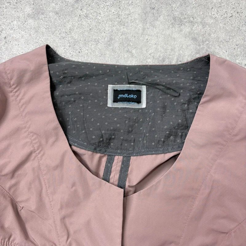 pink structured flared engineered shirt