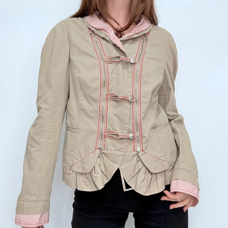 Marithé + François Girbaud toggle utility jacket