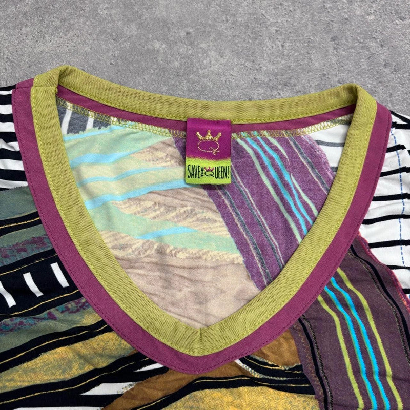 Save the Queen graphic patterned tshirt