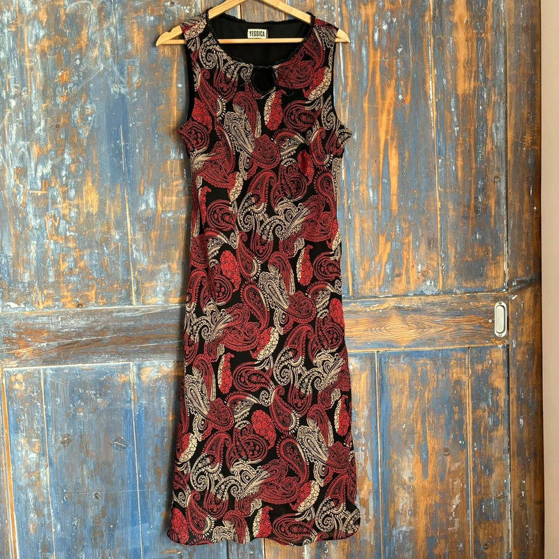 90s paisley summer dress