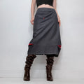 denim Cop Copine structured barrel skirt