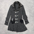 grey knitted grunge fairy cardigan