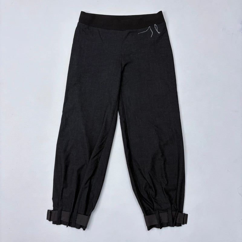 Cop Copine black pleated thick waistband trousers