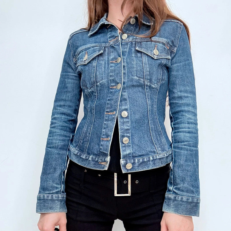 fitted french connection denim jacket