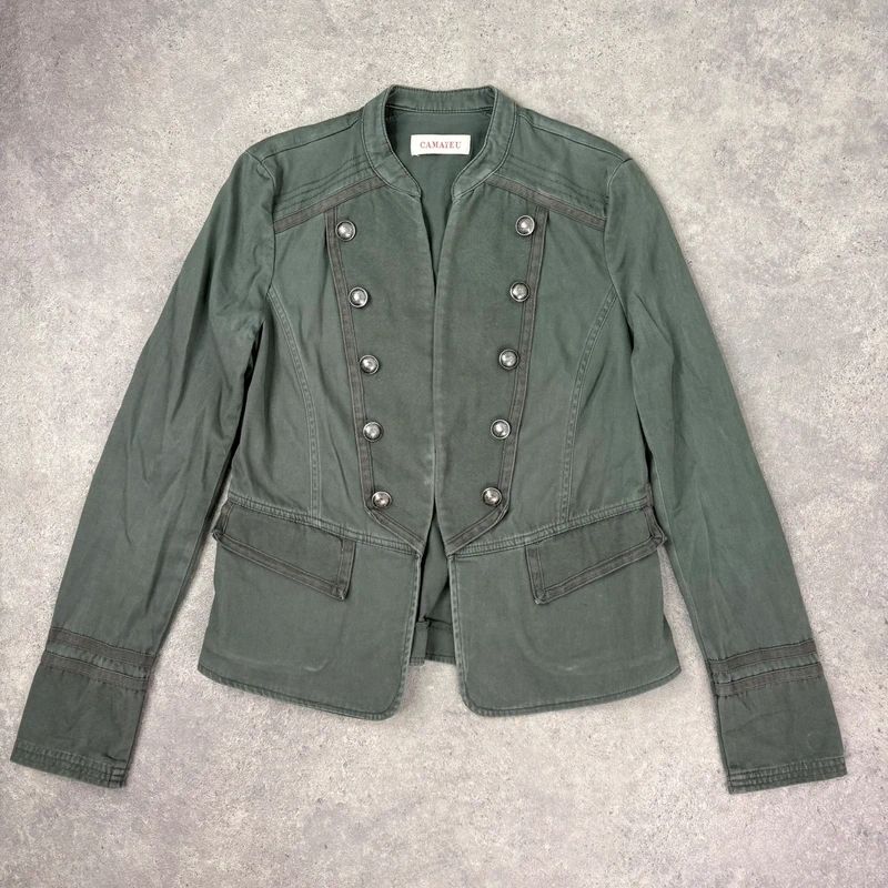 khaki military napoleonic fitted regency jacket