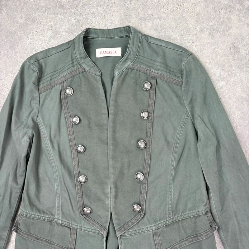 khaki military napoleonic fitted regency jacket