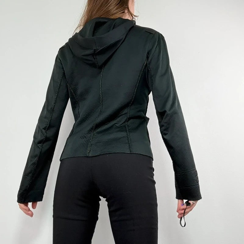 black Cop Copine archival Safety pin jacket hoodie