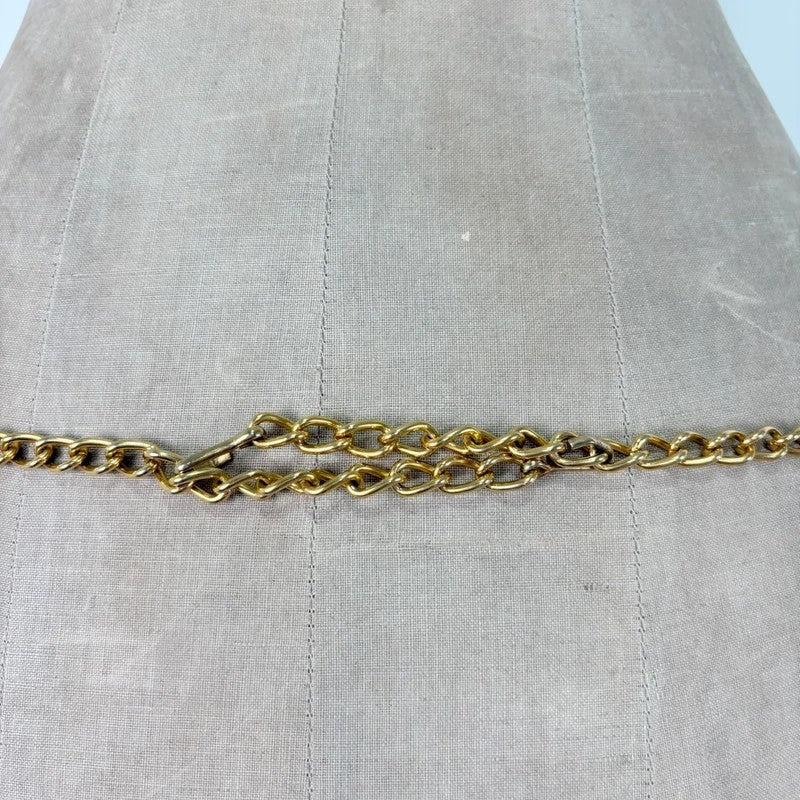 Gold metal chunky chain belt