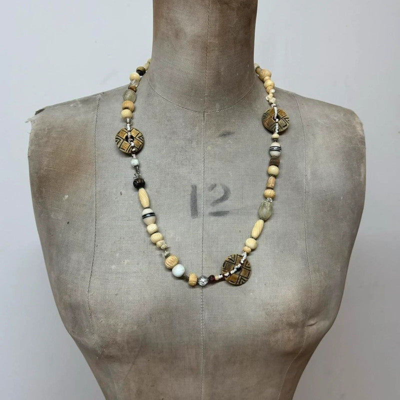 Chunky boho hippie necklace