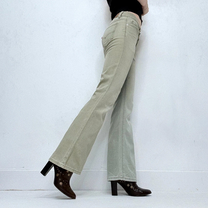 flared khaki levis jeans
