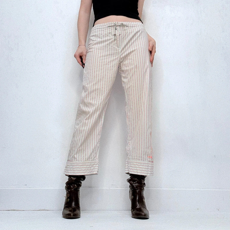 pinstripe Cop Copine utility trousers