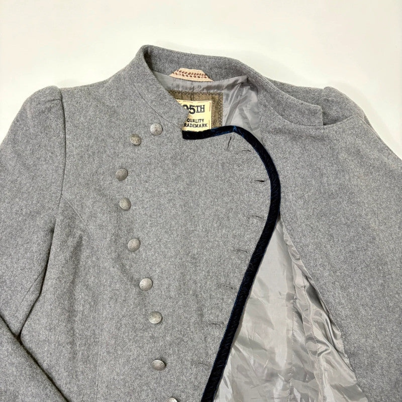 studded wool military napolionic jacket