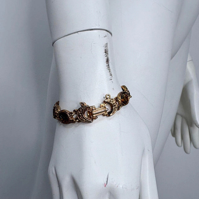 chunky gemstone baroque bracelet